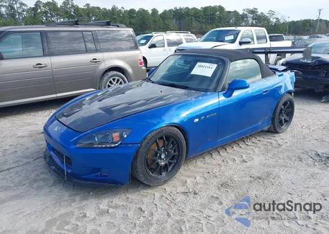 2002 Honda S2000 from USA, damaged, VIN JHMAP11452T009221